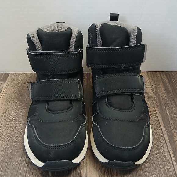 Kids Black and Gray Winter Boots - Picture 2 of 10